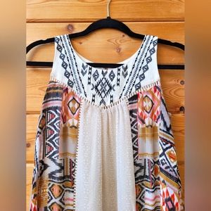 Boho Summer Dress, XS